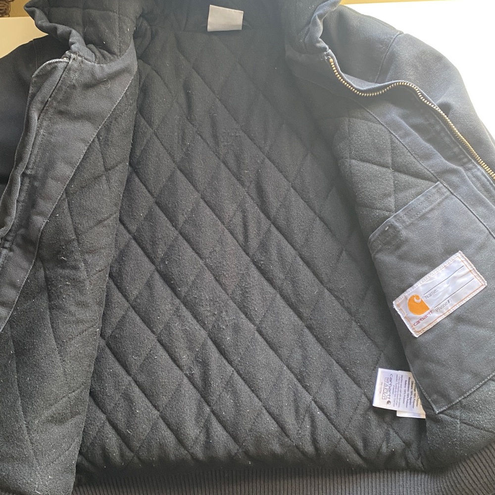 Carhartt Kids Black canvas Zip-Up Hoodie S 7-8 - Picture 5 of 5